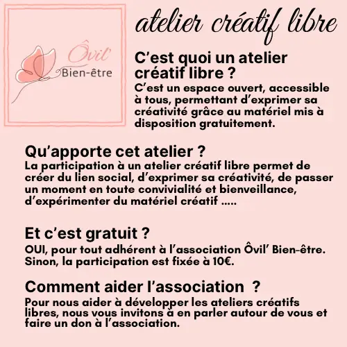 Atelier créatif libre