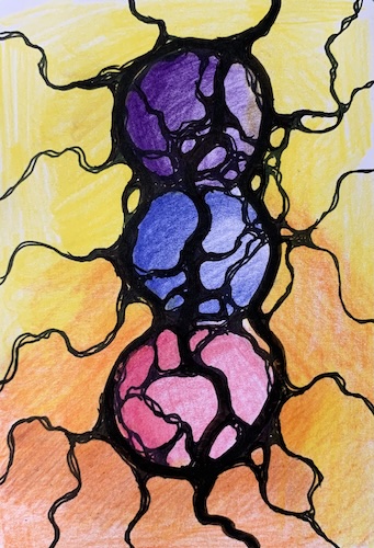 dessin Neurographik® sur le thème de l'alignement