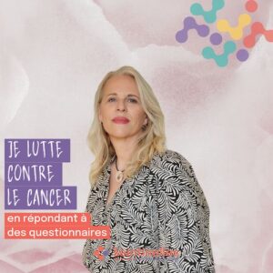 photo de Marylene VERSTRAETE en soutien a l'association Sentinelles, qui met en relation des chercheurs et des citoyens pour accélérer la recherche sur tous les cancers