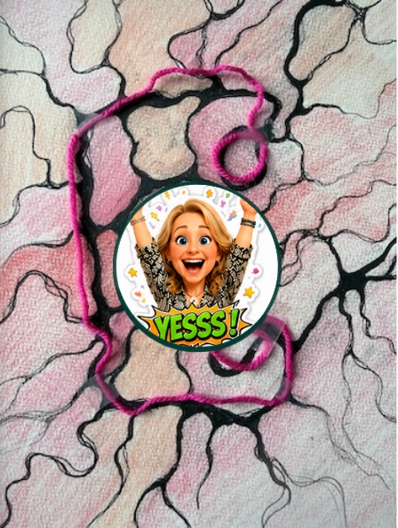 Dessin neurographique & Fil Rose